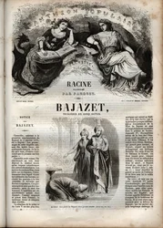 Tragedia Bajazeta w pięciu aktach, grawer Jeana Racine