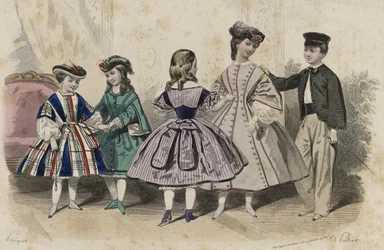 Bez tytułu, kwiecień 1861 (rycina ręcznie kolorowana)