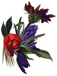 Tulipany i dalie.