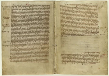 Werset o Magna Carta w Kronice opactwa Melrose, lata 70. XX wieku