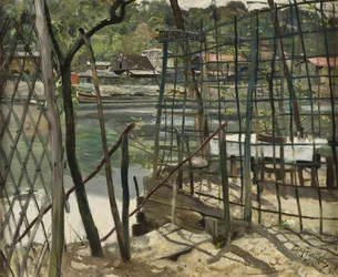 Krajobraz z Meudon, Francja, 1884