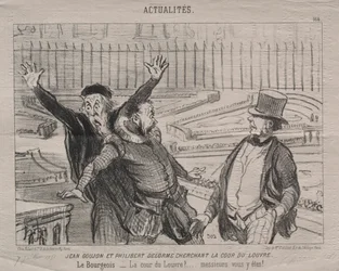 Rzeczywistości plansza 164: Jean Goujon i Philibert Delorme szukają dziedzińca Luwru.