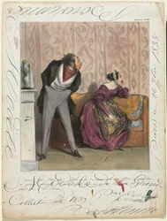 Tabliczka Caricaturana 36: Od czego! Od czego! Twój Posag..., 1837.