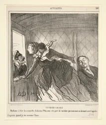 W pociągu: Madame zadzwoniła do drzwi