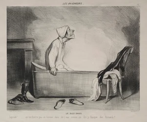 Kąpiący się, płyta 12: Gorąca kąpiel, 28 października 1839.