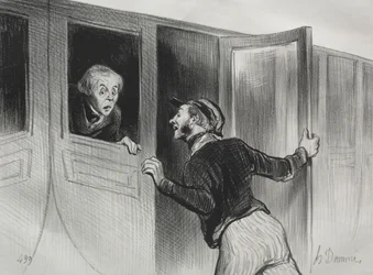 Koleje, płyta 11: Niebezpieczeństwo spania w podróży, 1843.