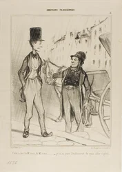 "- Taxi Monsieur Taxi - Nie mam nawet dość, by iść pieszo", płyta 8 z Émotions De Parisiens