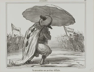 Parasol w trudnej sytuacji, płyta 119 z Actualités