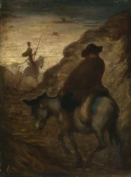 Don Kichot i Sancho Pansa, ok. 1864–65 (olej na płótnie)