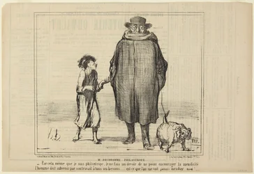 Pan Prudhomme, filantrop, numer 291 z serii Actualités z Le Charivari