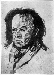 Portret Daumiera autorstwa Charlesa Baudelaire