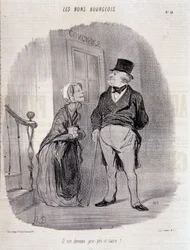 Dobry burżua: „Został pro-prie-taire!” - Honore Daumier, w „”Le Charivari”” z dnia 06.10.1846