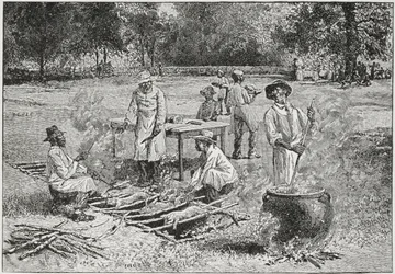Południowy grill, ilustracja z „Harper