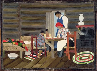 Dziękczynienie, c.1942 (olej na panelu)