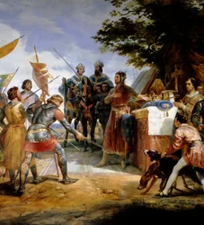 Wojna francusko-angielska (1202-1214): „”bitwa pod Bouvines 27.07.1214, Philippe Auguste stawia na koronę Francji”” Sprzeciwiła się francuskiej armii Philippe