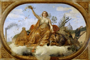 Obraz na suficie Pokoju, Salle des Pas Perdus, 1839-1847.