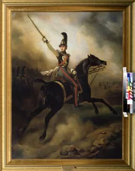 Portret księcia Fryderyka z Holandii (Frederic of Orange-Nassau (Orange Nassau) (1797-1881) (Portret księcia Fryderyka z Holandii). Obraz Horace Vernet (1789-1881). Olej na płótnie, 97 x 128 cm