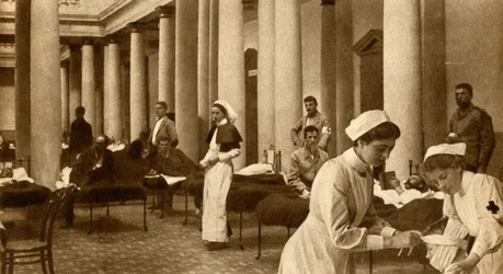 Boer i Brytyjczyk wspólnie pielęgnowane, 1900, 1933.