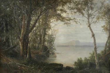 Góra Katahdin, Krajobraz z jeziorem i górą