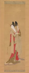 Kurtyzana z listem w ustach, 1756-1815.