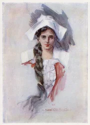 Ilustracja do Evangeline, A Tale of Arcadie, autorstwa Henry
