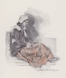Ilustração para Evangeline, A Tale of Arcadie, de Henry Wadsworth Longfellow (litho)polys
