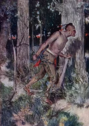Ilustracja do The Courtship of Miles Standish autorstwa Henry