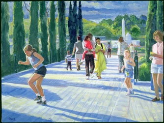 Port kosmiczny, Legoland, 2000 (akryl na płótnie)