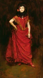 Tancerka z „Lola” Percevala Gibbona (1879-1926), opublikowana w Harper