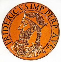 Medalion portret Fryderyka I Barbarossy