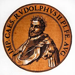 Medalion portret Rudolfa II, Świętego Cesarza Rzymskiego