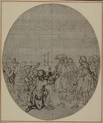 Studium do drugiego, nigdy nieopublikowanego wydania "La Partie de Chasse de Henri IV" Colle