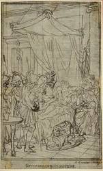 Studium do ilustracji w Tacyt "Tiberius, or The Six First Books of Annals" Księga II, tom 1