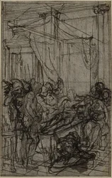 Studium do ilustracji w Tacyt "Tiberius, or The Six First Books of Annals" Księga II, tom 1