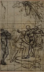 Studium do ilustracji w Tacitus "Tibère, ou Les Six Premiers Livres des Annales" Księga I, tom 1, 2. studium