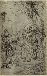 Studium do ilustracji w Tacyt "Tiberius, or The Six First Books of Annals" Book I, Vol. 1, 3rd Study