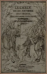 Studium do winiety-frontispiece z "De la Nature des Choses" Lukrecjusza, Księga I