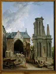 Rozbiórka Eglise des Feuillants (obraz na płótnie)