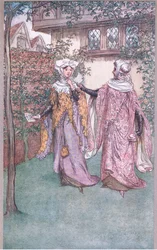 Herezje brat bliźniak z twojego listu, ilustracja z Wesołych kuzyn z Windsor, 1910