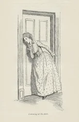 Nasłuchiwanie w drzwiach, 1896