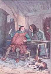Marry to krótkie i długie z tego , ilustracja z Wesołych kuzyn z Windsoru , 1910