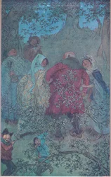 A teraz dobry sir Johnie, jak żyją twoje żony z Windsoru, ilustracja z Wesołych żon z Windsor, 1910