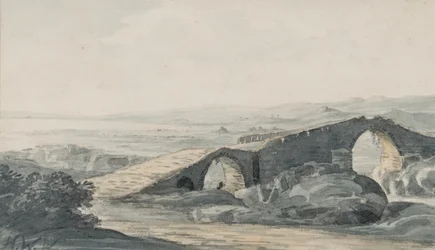 Diabelski Most w kierunku morza, rzeka Anda, ok. 1818 (wc na papierze)