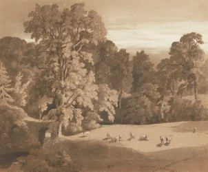 Parkland w Minto House (pióro i tusz i pranie)