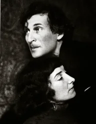 Marc i Bella Chagall (zdjęcie w sepii)