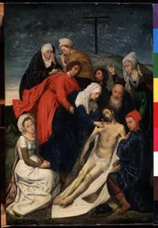 "Lament nad śmiercią Chrystusa" Obraz Hugo van der Goes (1435-1482) Wymiary 36x30 cm Ermitaż, Sankt Petersburg