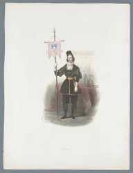 Mężczyzna w stroju historycznym