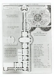 Projekt ogrodu, z „Fragments on the Theory and Practice of Landscape Gardening”, opublikowany 1816 (lito) (zdjęcie czarno-białe)