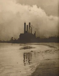 „Chelsea Chimneys: Elektrownia na terenie starych ogrodów Cremorne”, c1935.