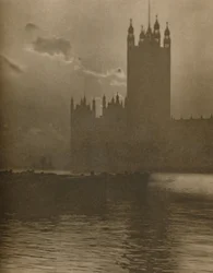 „Sanktuarium z kamienia, które obejmuje bijące serce parlamentarnego Londynu”, c1935.